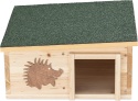 Navaris drewniany domek dla jeży całoroczny z labiryntem, odporny na warunki atmosferyczne