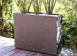 Donica Ścianka EDA Volcania Loft XL 99cm – Efekt Betonu, Kamienny Szary