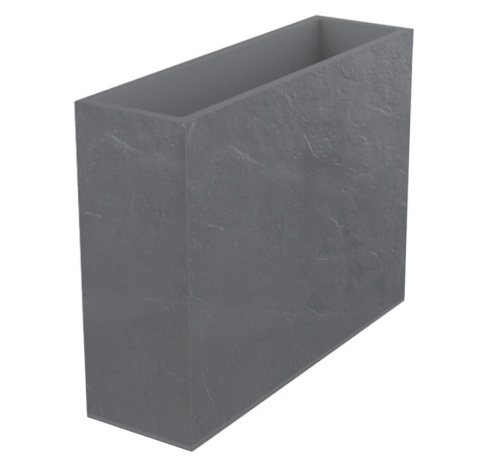 Donica Ścianka EDA Volcania Loft XL 99cm – Efekt Betonu, Kamienny Szary