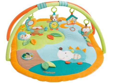 Mata Edukacyjna Fehn 3D Sleeping Forest 80x105 cm – Jeż, Lis i Sowa