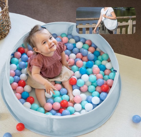 Namiot Plażowy i Basen 3w1 Babymoov Aquani Marrose – Filtr UV 50+, Moskitiera