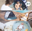 Namiot Plażowy i Basen 3w1 Babymoov Aquani Marrose – Filtr UV 50+, Moskitiera