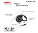 Smycz Automatyczna FLEXI New Classic XS 3m Linka – Dla Psów do 8 kg, Czarna