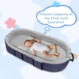 Łóżeczko turystyczne dla dziecka JAOGAUS z materacem – składane, wodoodporne