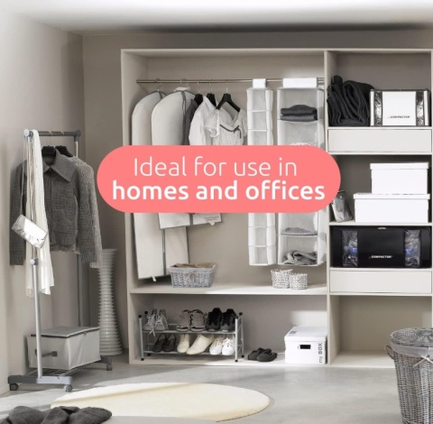 Stojak/ wieszak na Ubrania COMPACTOR – Regulowana Wysokość 85-165 cm, Na Kółkach