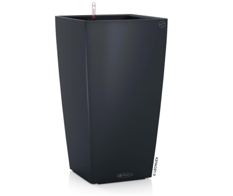 Donica Samonawadniająca LECHUZA Cubico Color 30 – Łupkowy Szary, Słupek