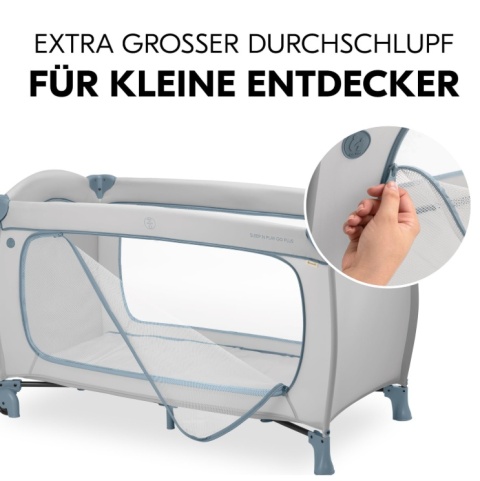 Łóżeczko Turystyczne Hauck Sleep N Play Go Plus – Kojec, Zamek XL, Kółka