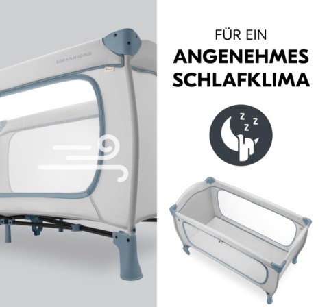 Łóżeczko Turystyczne Hauck Sleep N Play Go Plus – Kojec, Zamek XL, Kółka