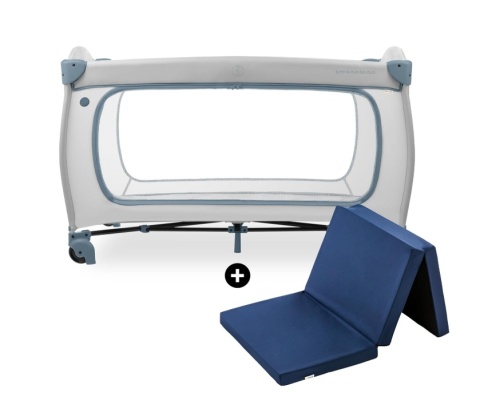 Łóżeczko Turystyczne Hauck Sleep N Play Go Plus – Kojec, Zamek XL, Kółka