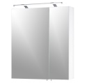 Szafka z Lustrem SCHILDMEYER 60x75 cm Biały Połysk – LED, Gniazdko, Niemiecka Jakość