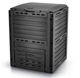 Kompostownik Ogrodowy VOUNOT 300L Czarny – Z Recyklingu, Szybki Montaż