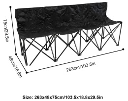 Ławka Składana 6-Oobowa WEIDPHL – Przenośna, Wodoodporna, Do Sportu i Kempingu