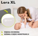 Barierka do Łóżka LIONELO Lora XL 150 cm – Regulacja 180°, Blokada StandSafe, Beż