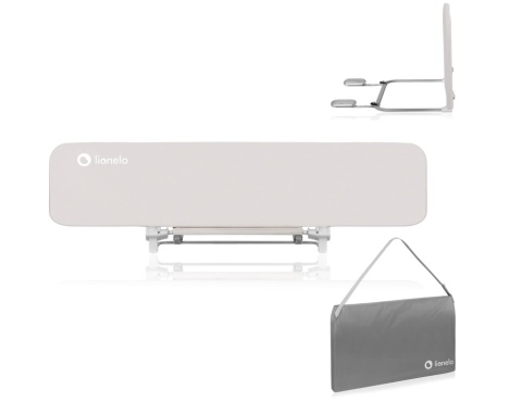 Barierka do Łóżka LIONELO Lora XL 150 cm – Regulacja 180°, Blokada StandSafe, Beż