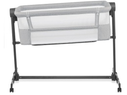 Łóżeczko Dostawne Kinderkraft NESTE UP 2w1 – Regulacja Wysokości i Kąta, Do 9 kg, Szare