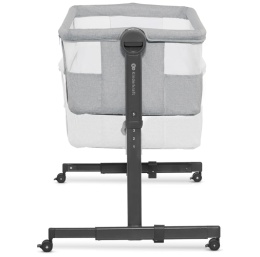 Łóżeczko Dostawne Kinderkraft NESTE UP 2w1 – Regulacja Wysokości i Kąta, Do 9 kg, Szare