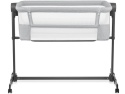 Łóżeczko Dostawne Kinderkraft NESTE UP 2w1 – Regulacja Wysokości i Kąta, Do 9 kg, Szare