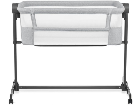 Łóżeczko Dostawne Kinderkraft NESTE UP 2w1 – Regulacja Wysokości i Kąta, Do 9 kg, Szare