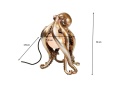 Lampa Stołowa Octopus 26x34 cm – Złota, Styl Glamour/Awangardowy