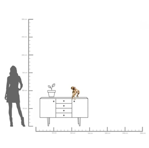 Lampa Stołowa Octopus 26x34 cm – Złota, Styl Glamour/Awangardowy