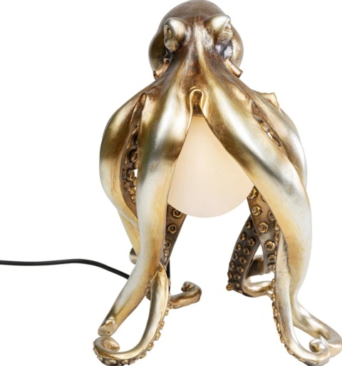 Lampa Stołowa Octopus 26x34 cm – Złota, Styl Glamour/Awangardowy
