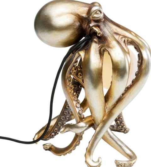 Lampa Stołowa Octopus 26x34 cm – Złota, Styl Glamour/Awangardowy
