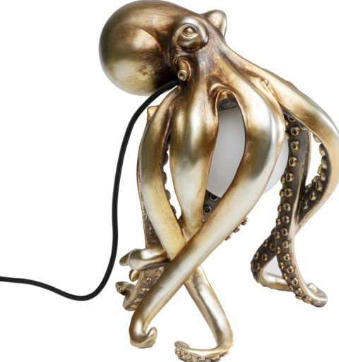 Lampa Stołowa Octopus 26x34 cm – Złota, Styl Glamour/Awangardowy