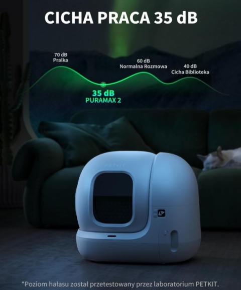 PETKIT Pura Max 2 – Automatyczna Kuweta Samoczyszcząca XL, xSecure, Wi-Fi, Dezodoryzacja N50