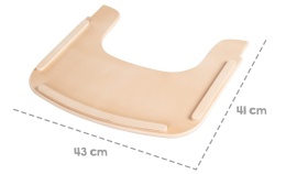 Drewniana Tacka do Jedzenia Roba – Do Krzesełka Sit Up Flex, Naturalne Drewno