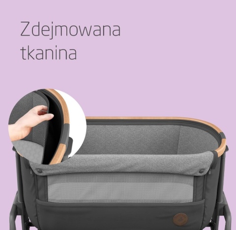 Łóżeczko Dostawne Maxi-Cosi Iora 2w1 – Essential Graphite, Torba Podróżna w Zestawie