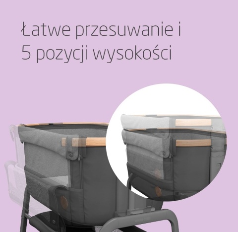 Łóżeczko Dostawne Maxi-Cosi Iora 2w1 – Essential Graphite, Torba Podróżna w Zestawie