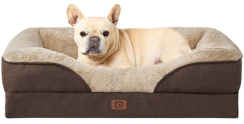 Ortopedyczne Legowisko Kanapa EHEYCIGA Memory Foam – 70x50 cm, Brązowe