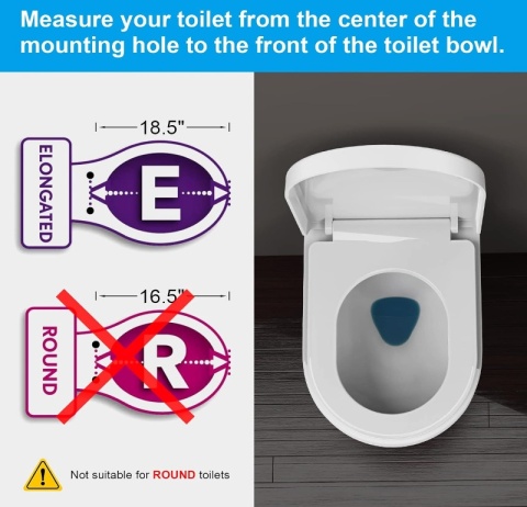 Deska Toaletowa Ibergrif M41001 – Wolnoopadająca, Kształt D, Szybki Demontaż, Biała