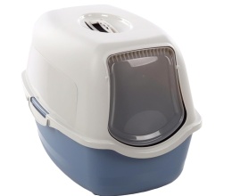 Kuweta dla Kota Flamingo Lexie – Zakryta, z Filtrem Węglowym, Niebieska, 56 cm