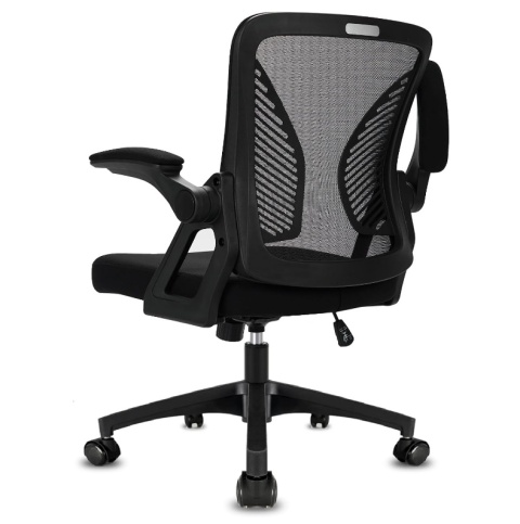 Ergonomiczne Krzesło Biurowe Milacyee – Oddychająca Siatka, Podnoszone Podłokietniki, Czarne