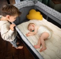 Łóżeczko Turystyczne Hauck Sleep N Play Center – Zestaw z Przewijakiem i 2 Poziomami, Szary Teddy