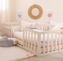 Łóżko Podłogowe Roba Montessori 70x140 cm – Samodzielność i Bezpieczeństwo, Szare
