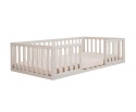 Łóżko Podłogowe Roba Montessori 70x140 cm – Samodzielność i Bezpieczeństwo, Szare