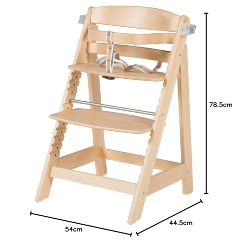 Drewniane Krzesełko do Karmienia Roba Sit Up Click & Fun – Rosnące z Dzieckiem, Naturalne