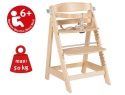 Drewniane Krzesełko do Karmienia Roba Sit Up Click & Fun – Rosnące z Dzieckiem, Naturalne