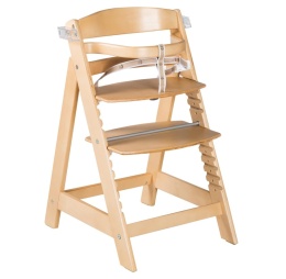 Drewniane Krzesełko do Karmienia Roba Sit Up Click & Fun – Rosnące z Dzieckiem, Naturalne