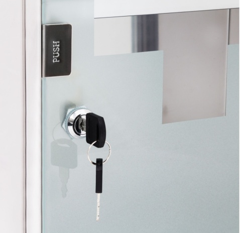 Szafka Medyczna EMRGENCY XL – Stal Nierdzewna, 3 Głębokie Półki, Zamykana na Klucz