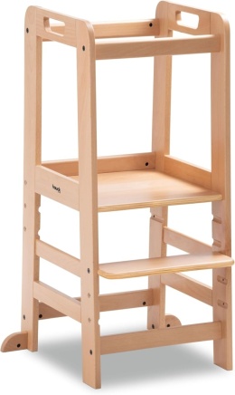 Wieża edukacyjna Montessori dla dzieci hauck Learn N Explore z drewna bukowego