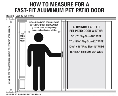 Aluminiowe Drzwi Tarasowe dla Psa/Kota Ideal Pet Products – Rozmiar M