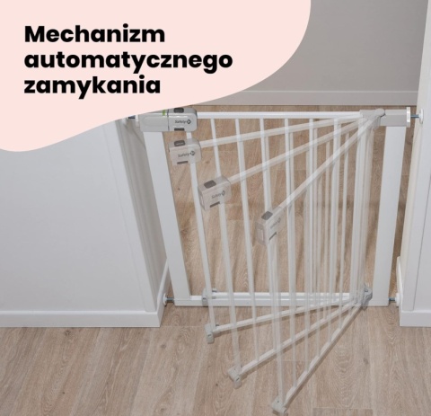 Bramka Bezpieczeństwa Safety 1st Easy Close Metal – 73-80 cm, Biała