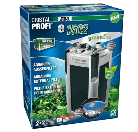 Filtr Zewnętrzny JBL CristalProfi e1502 – do Akwarium 160-600l, 1400 l/h