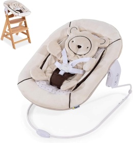 Hauck Alpha Bouncer 2w1 Newborn Set – bujaczek i siedzisko dla niemowląt od urodzenia, kompatybilny z krzesełkiem Alpha+