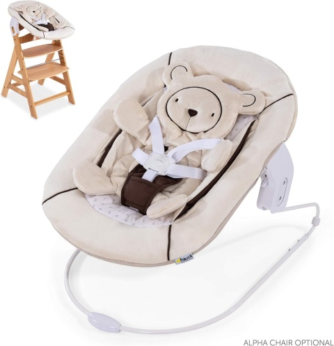 Hauck Alpha Bouncer 2w1 Newborn Set – bujaczek i siedzisko dla niemowląt od urodzenia, kompatybilny z krzesełkiem Alpha+