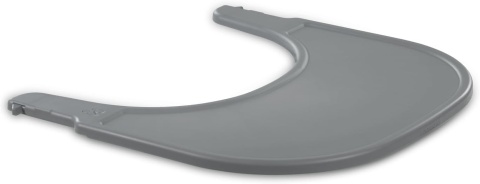 Hauck Alpha Click Tray – taca na zacisk do krzesełka Alpha+ i Beta+, szybki montaż bez narzędzi, szara