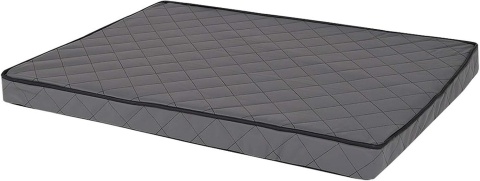 Lionto mata ortopedyczna dla psa z pianką memory 60×40 cm – legowisko pikowane, zdejmowany pokrowiec, antypoślizgowe, szare